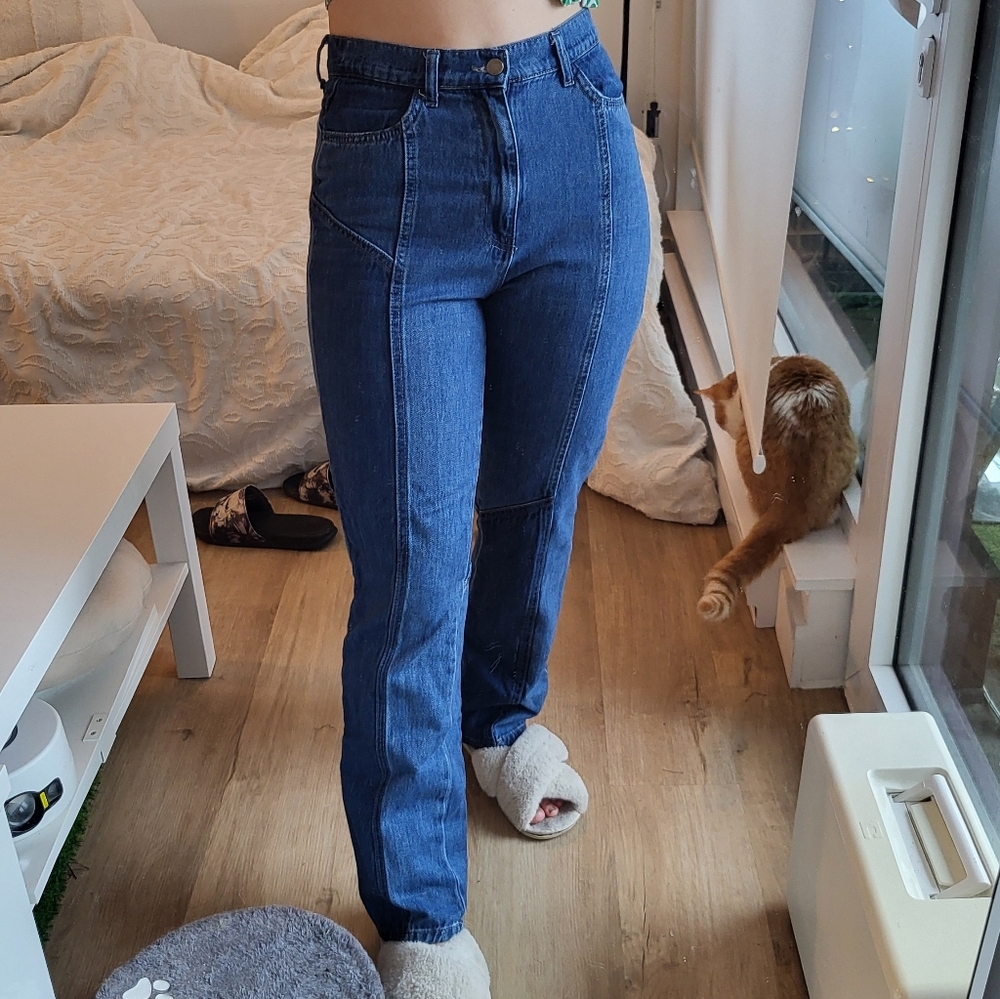 Pretty Little Thing Patchwork Curvy Jeans - 06